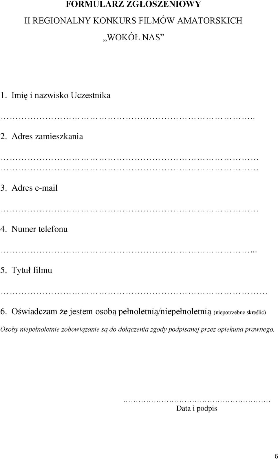 Tytuł filmu 6.