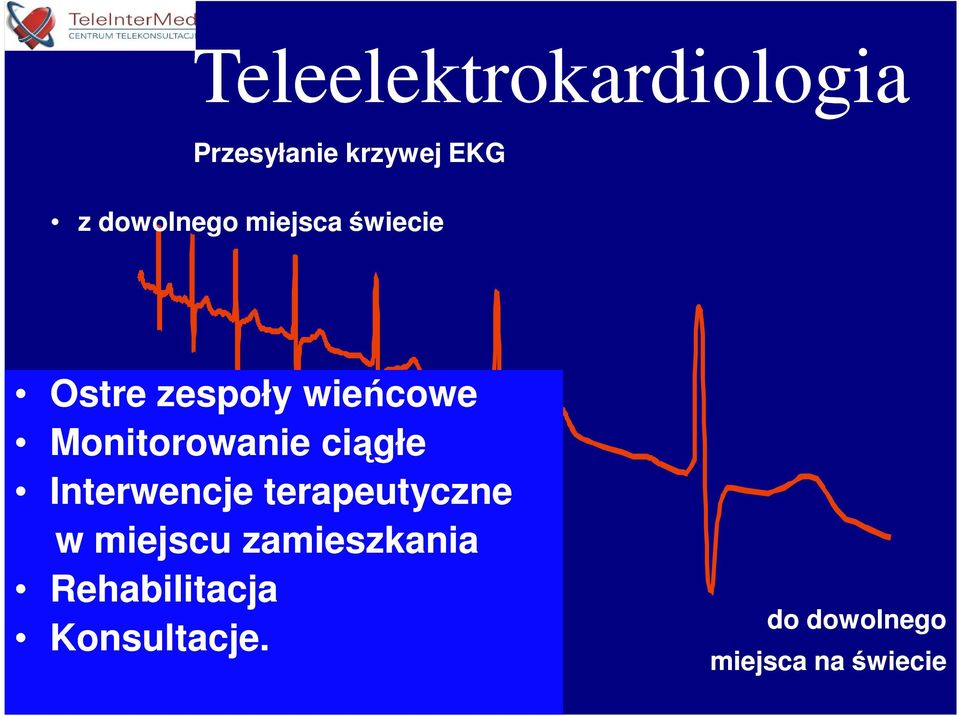 Monitorowanie ciągłe Interwencje terapeutyczne w miejscu