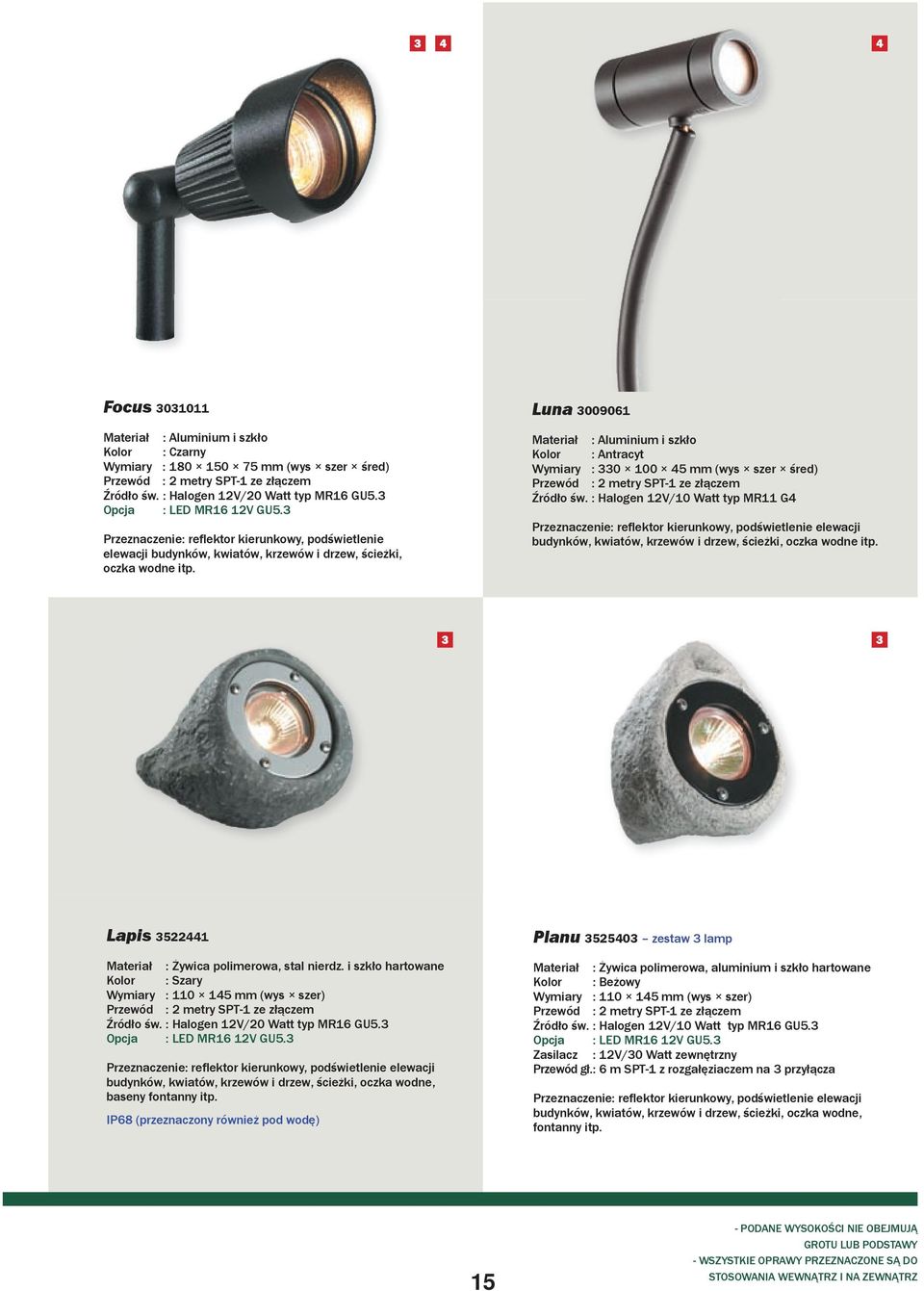 Luna 3009061 Materiał : Aluminium i szkło Kolor : Antracyt Wymiary : 330 100 45 mm (wys szer śred) Źródło św.