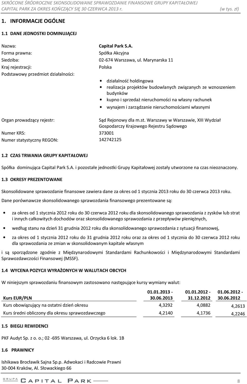 własny rachunek wynajem i zarządzanie nieruchomościami własnymi Organ prowadzący rejestr