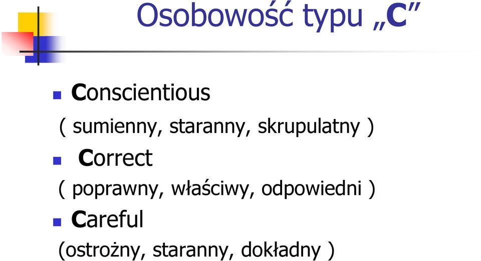 Correct ( poprawny, właściwy,