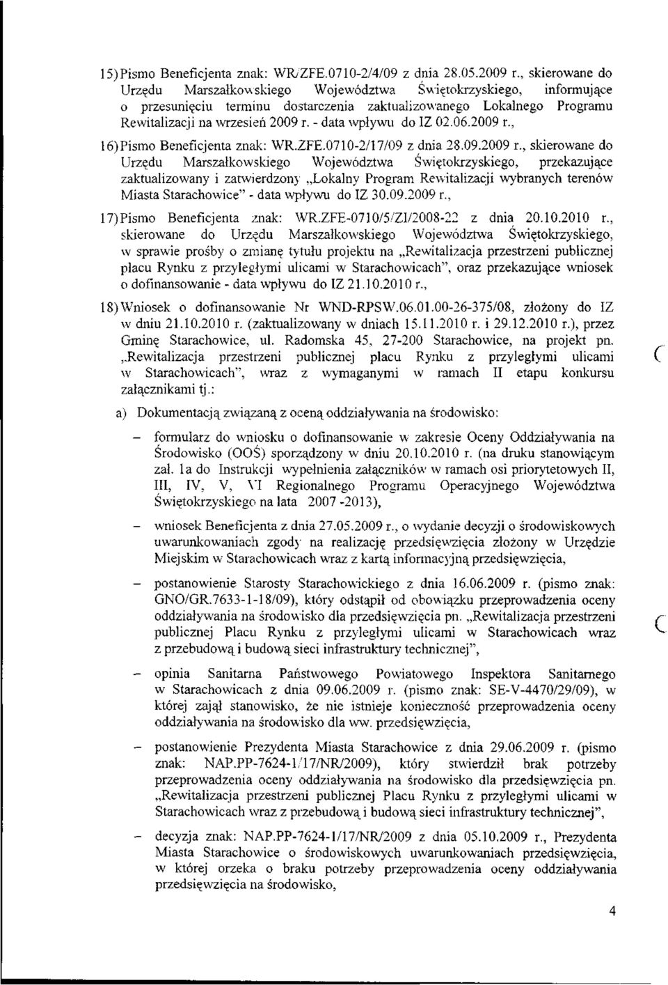 - data wpływu do IZ 02.06.2009 r.