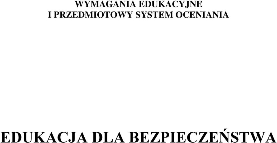 PRZEDMIOTOWY SYSTEM