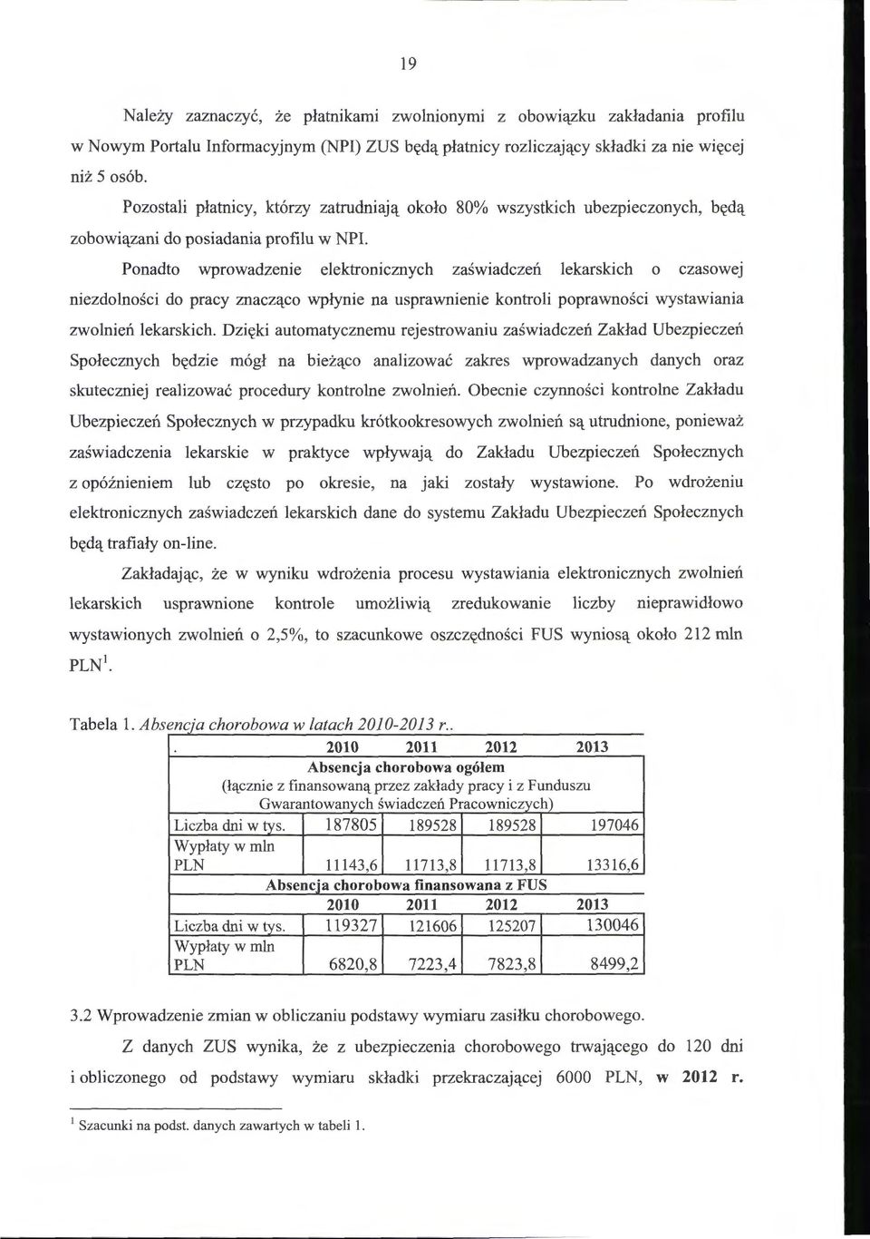 Ponadto wprowadzenie elektronicznych zaświadczeń lekarskich o czasowej niezdolności do pracy znacząco wpłynie na usprawnienie kontroli poprawności wystawiania zwolnień lekarskich.