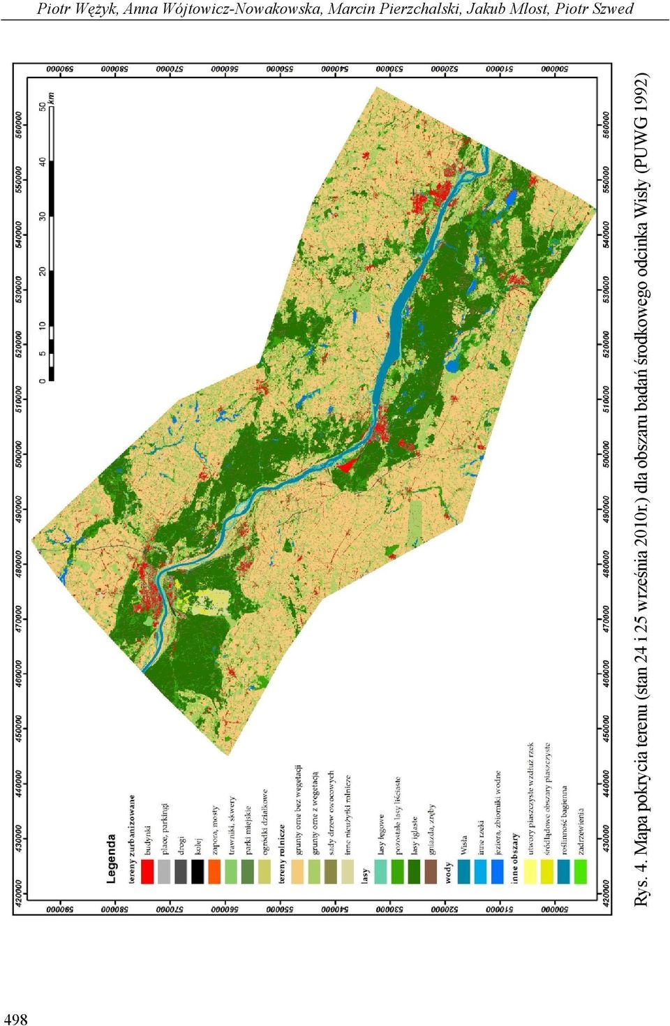 Mapa pokrycia terenu (stan 24 i 25 września 2010r.