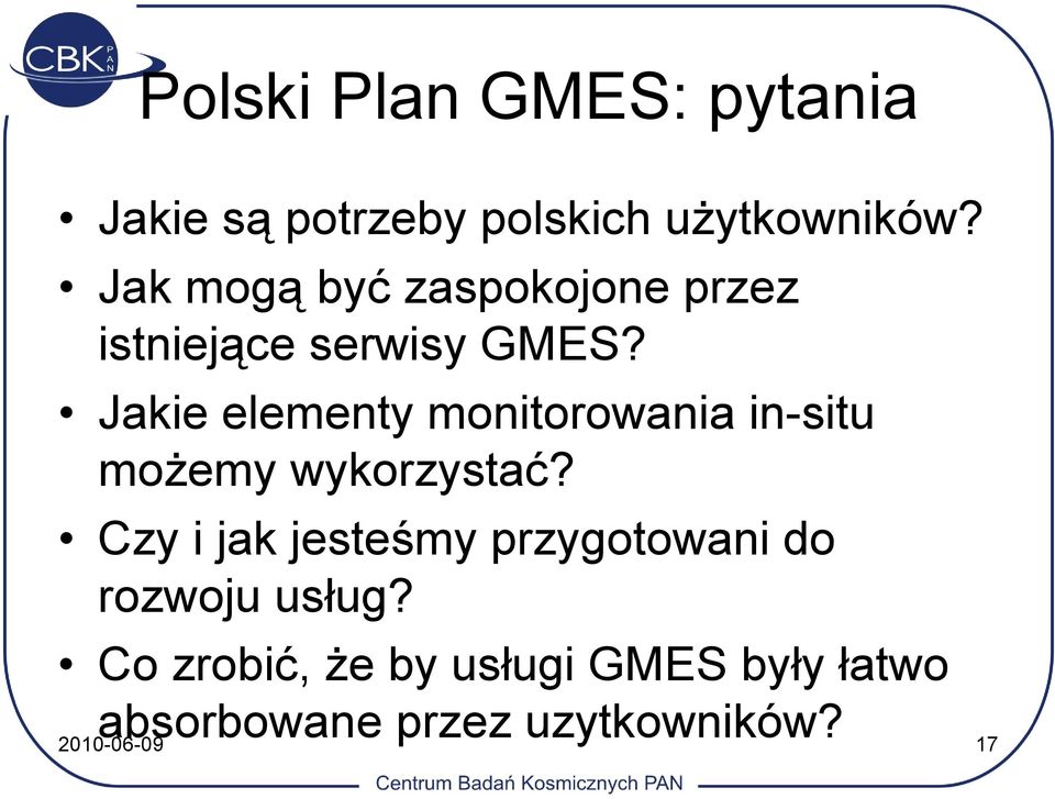 Jakie elementy monitorowania in-situ możemy wykorzystać?