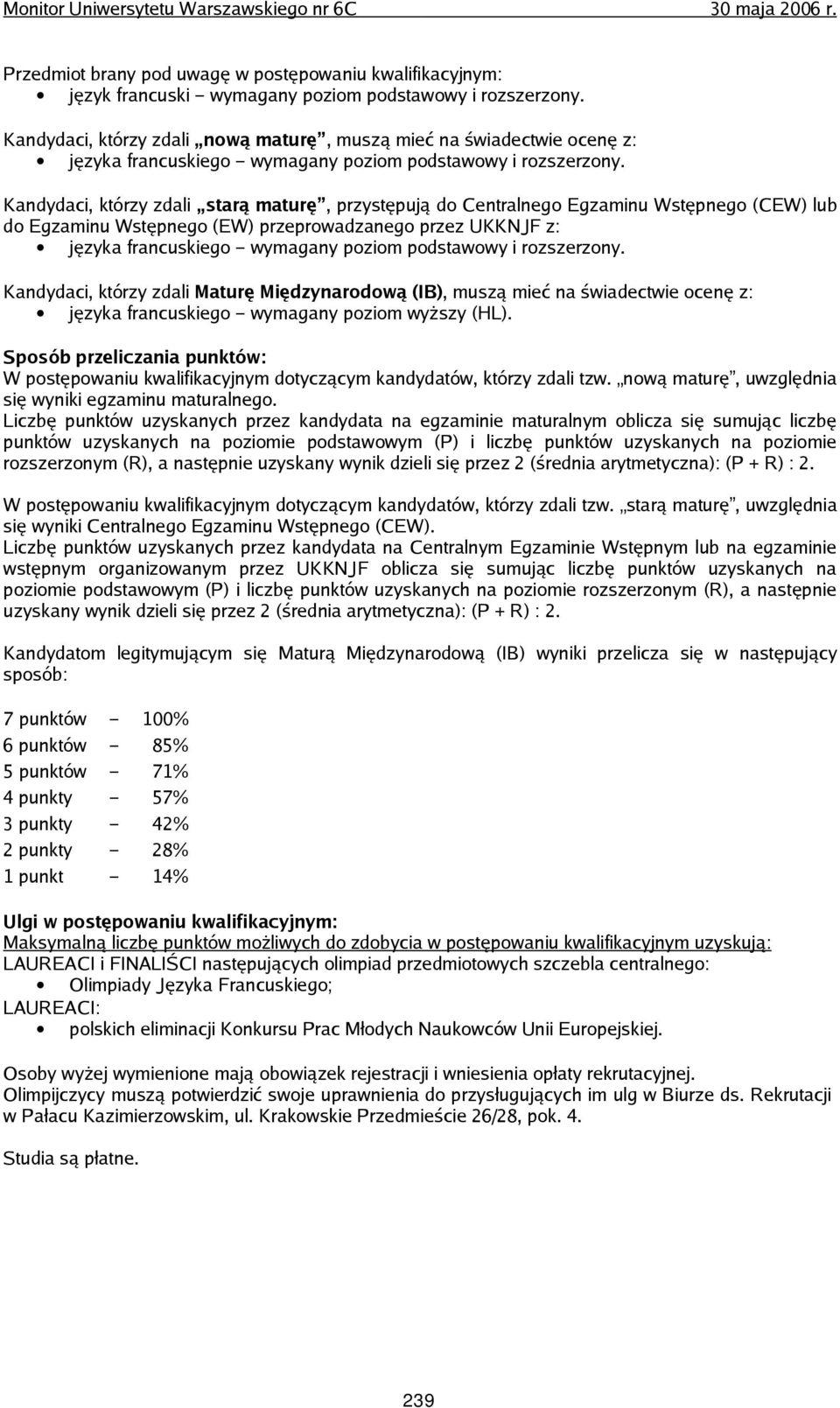 (HL). się wyniki egzaminu maturalnego.