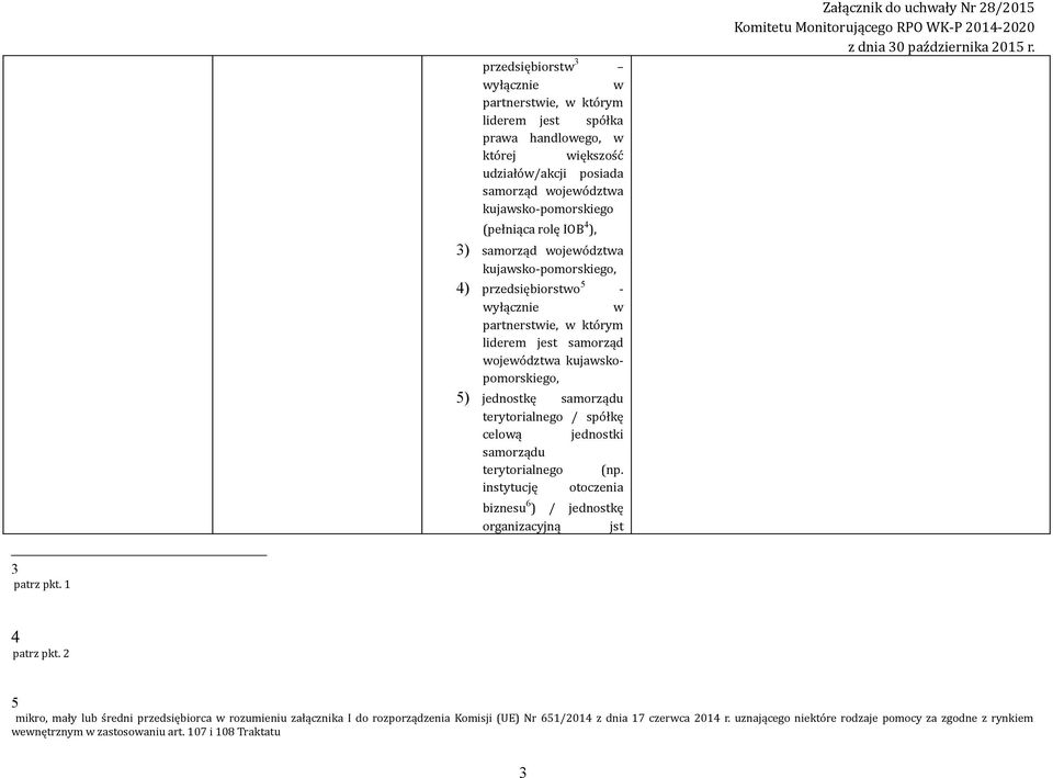 terytorialnego / spółkę celową jednostki samorządu terytorialnego (np. instytucję otoczenia biznesu 6 ) / jednostkę organizacyjną jst 3 patrz pkt. 1 4 patrz pkt.