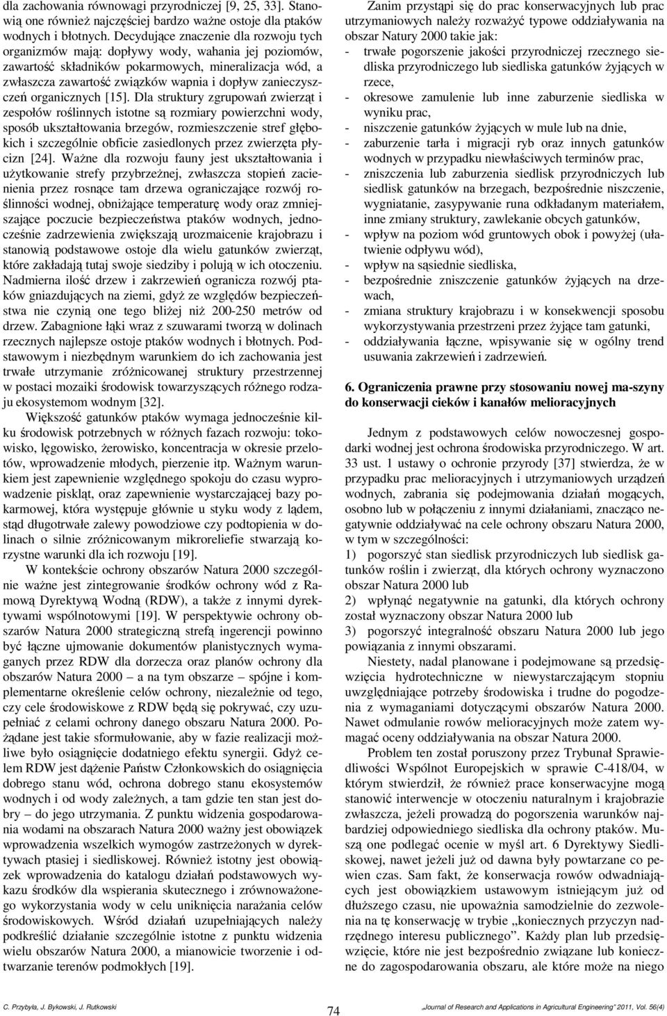zanieczyszczeń organicznych [15].