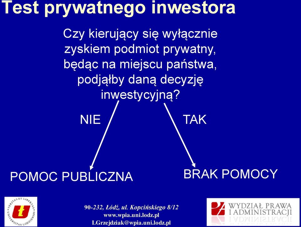 miejscu państwa, podjąłby daną decyzję