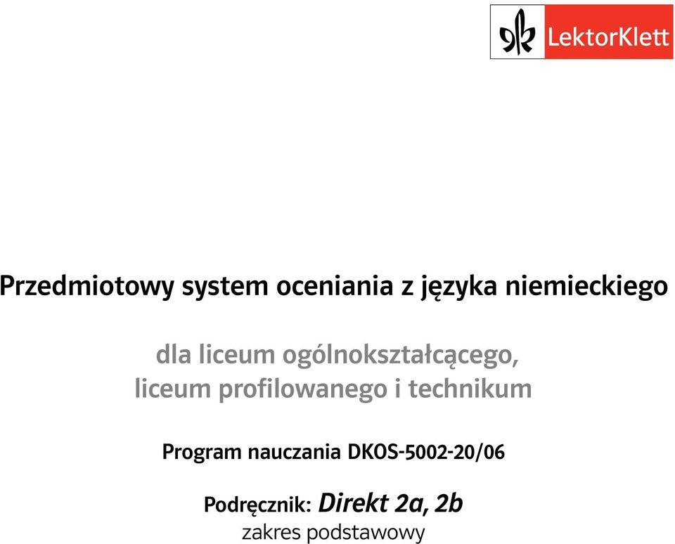 liceum profilowanego i technikum Program