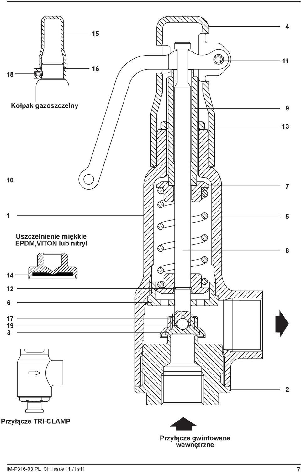 lub nitryl 8 14 12 6 17 19 3 2 Przyłącze