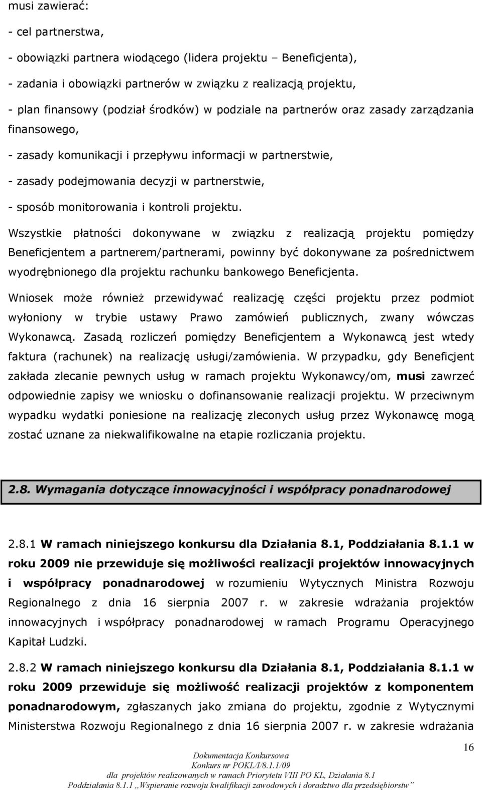 projektu.