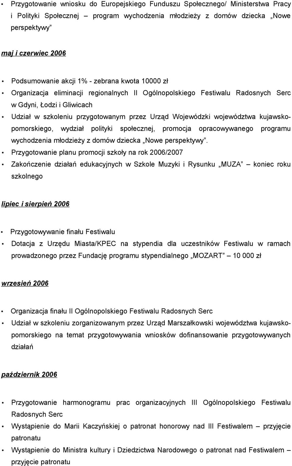 województwa kujawskopomorskiego, wydział polityki społecznej, promocja opracowywanego programu wychodzenia młodzieży z domów dziecka Nowe perspektywy.