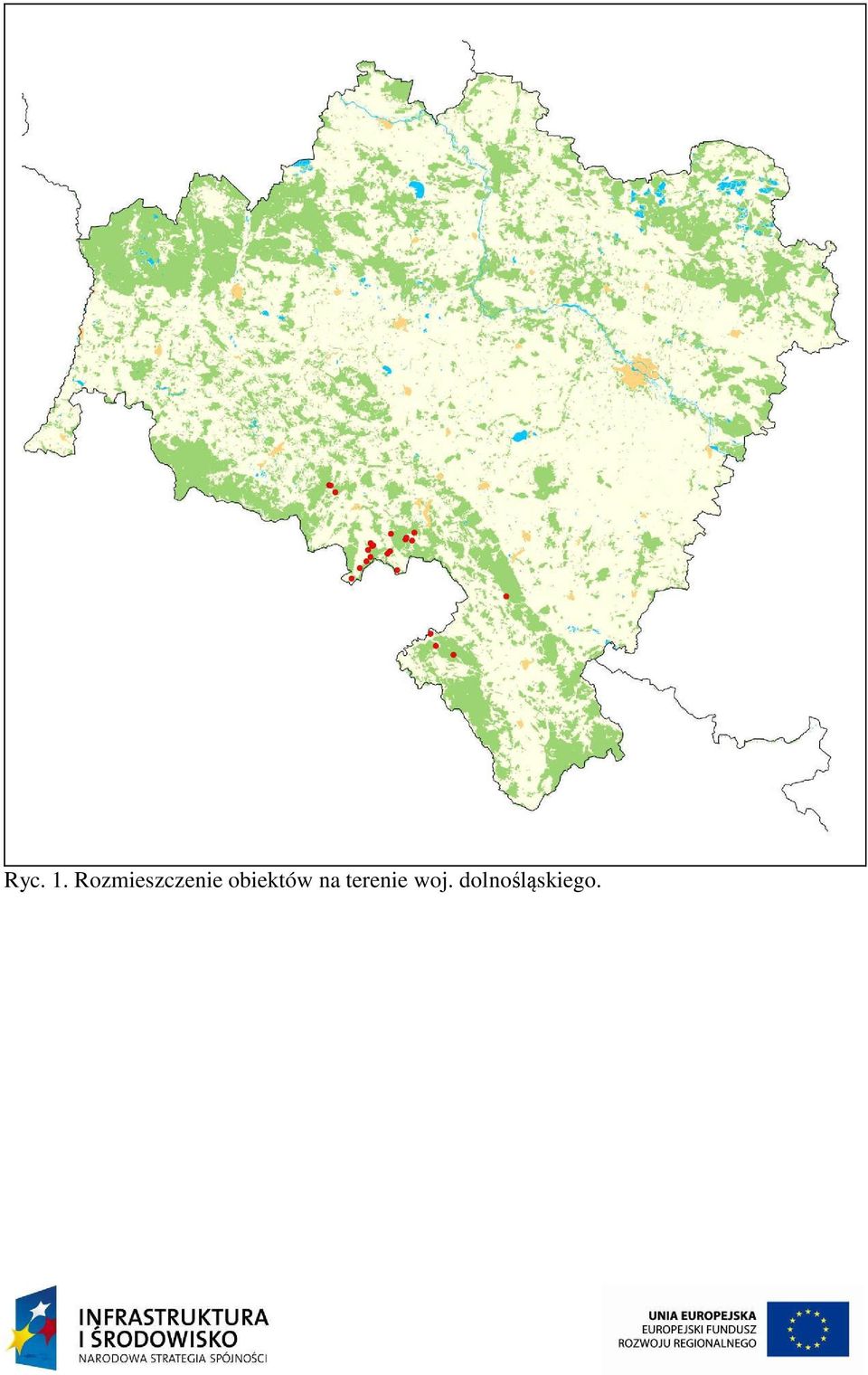 obiektów na