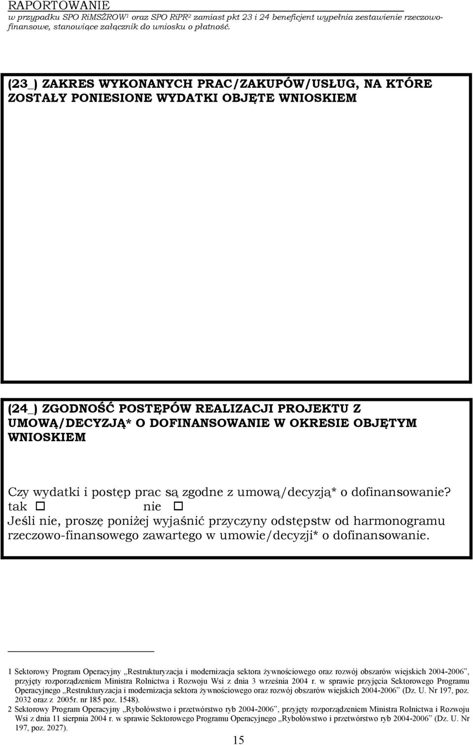 Czy wydatki i postęp prac są zgodne z umową/decyzją* o dofinansowanie?