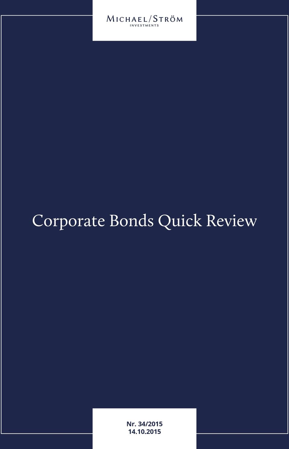 2015 Corporate Bonds