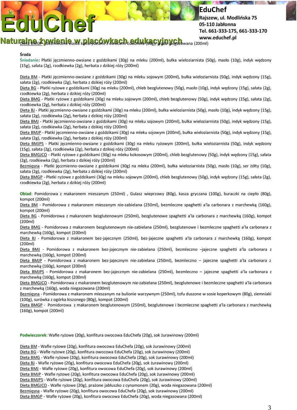 (2g), rzodkiewka (2g), herbata z dzikiej róży Dieta BG - Płatki ryżowe z goździkami (30g) na mleku, chleb bezglutenowy (50g), masło (10g), indyk wędzony (15g), sałata (2g), rzodkiewka (2g), herbata z