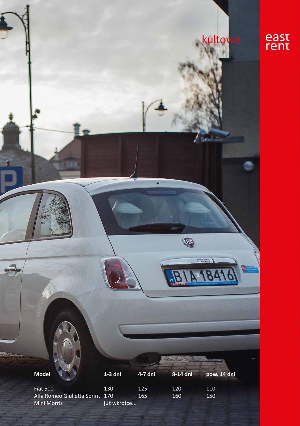 14 dni Fiat 500 Alfa Romeo Giulietta