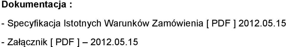 Warunków Zamówienia [ PDF