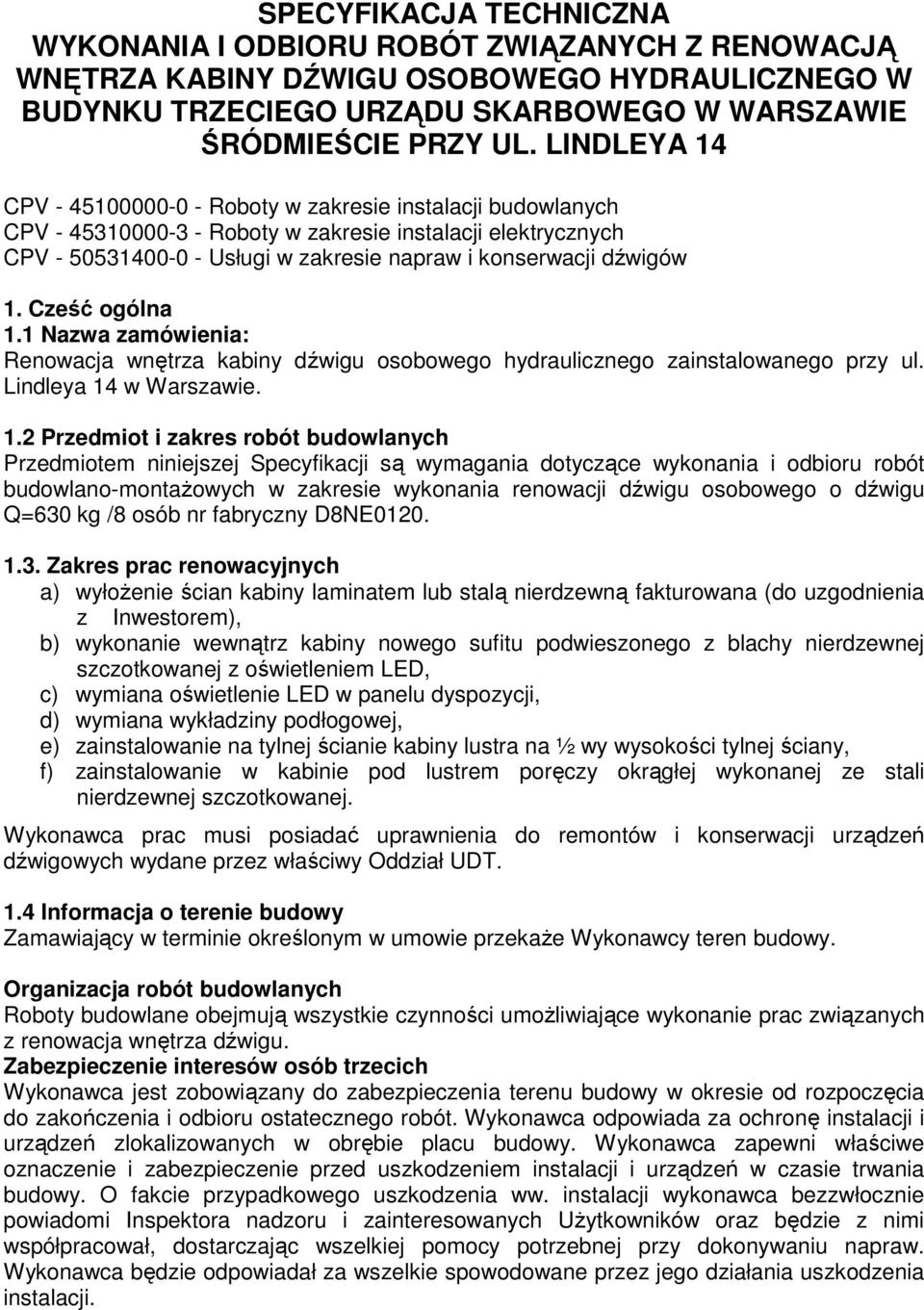 1. Cześć ogólna 1.