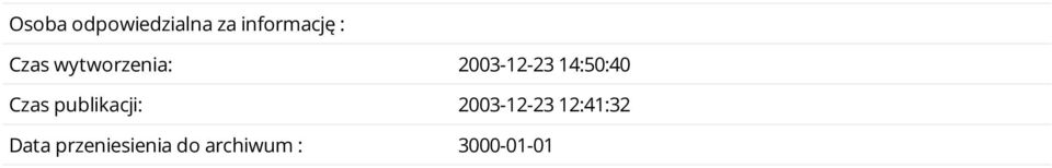 Czas publikacji: 2003-12-23 12:41:32