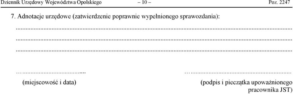 Adnotacje urzędowe (zatwierdzenie poprawnie