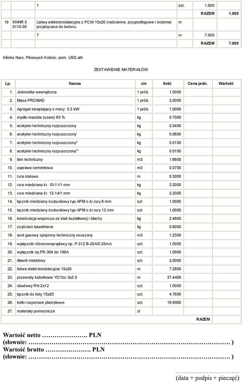 mydło maziste (szare) 65 % 0.7000 5. acetylen techniczny rozpuszczony 0.5400 6. acetylen techniczny rozpuszczony' 0.0600 7. acetylen techniczny rozpuszczony'' 0.0100 8.