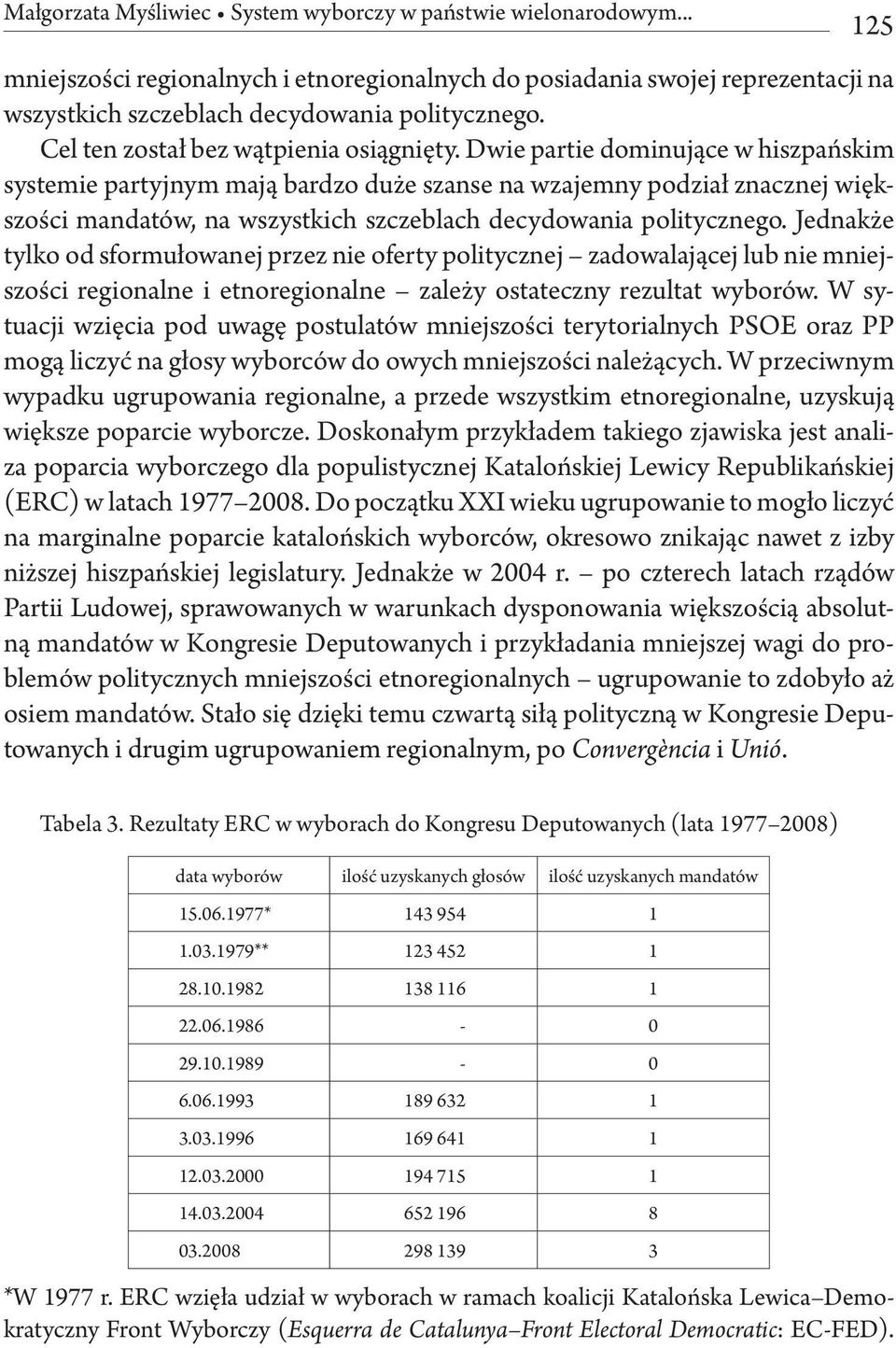 Dwie partie dominujące w hiszpańskim systemie partyjnym mają bardzo duże szanse na wzajemny podział znacznej większości mandatów, na wszystkich szczeblach decydowania politycznego.