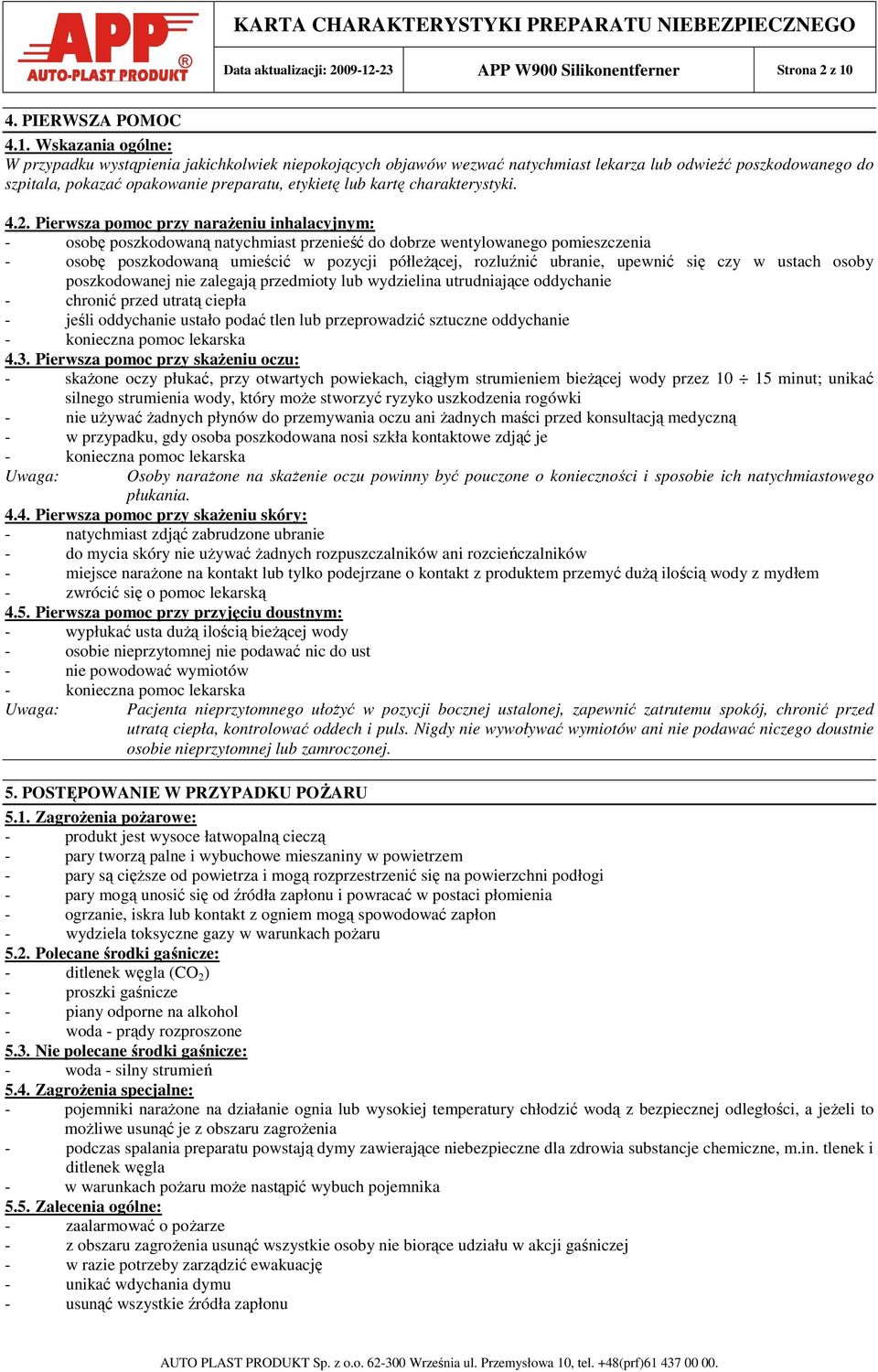 4. PIERWSZA POMOC 4.1.