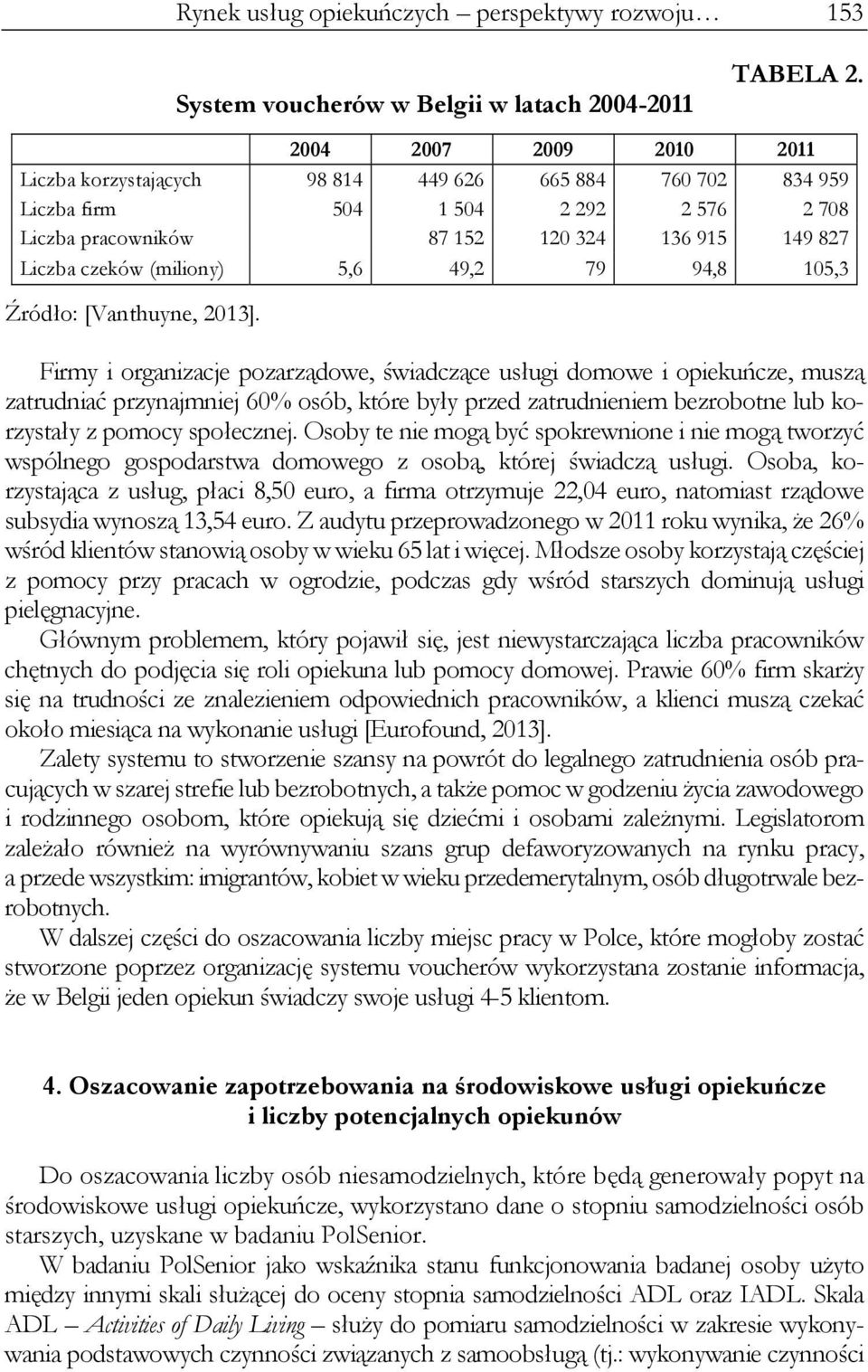 5,6 49,2 79 94,8 105,3 Źródło: [Vanthuyne, 2013].