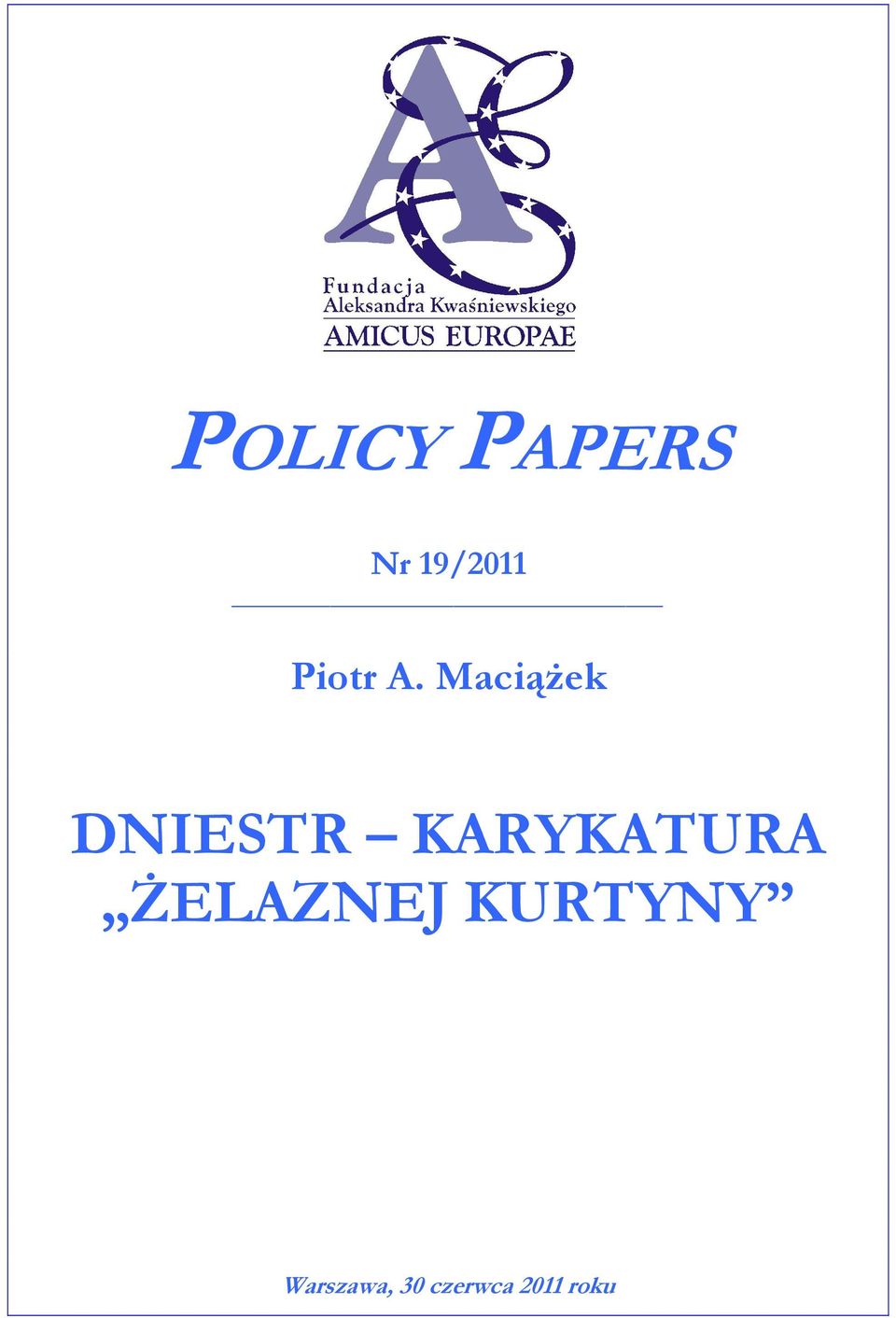 MaciąŜek DNIESTR KARYKATURA