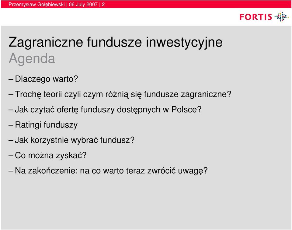 Jak czytać ofertę funduszy dostępnych w Polsce?