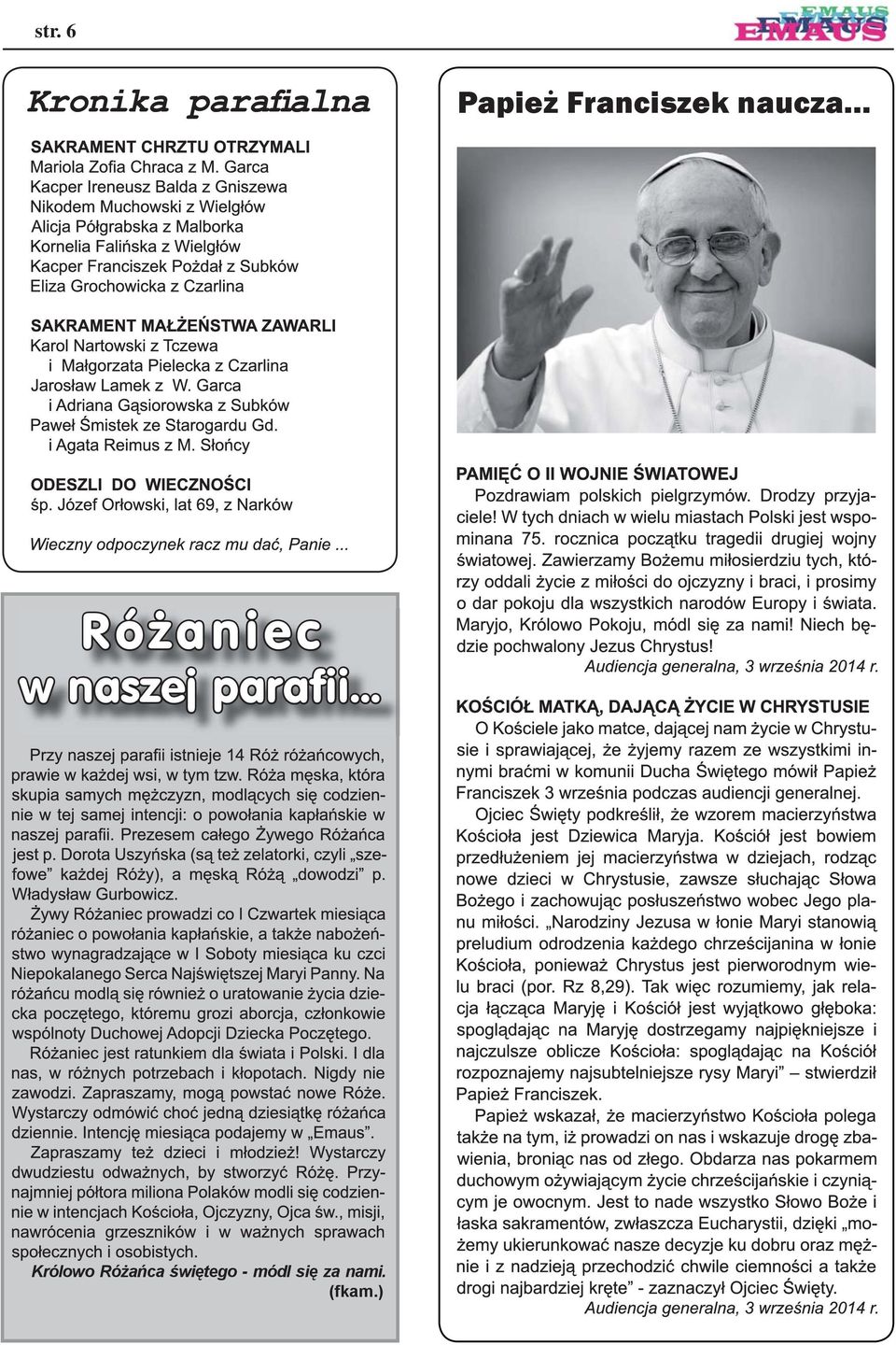 .. Różaniec w naszej parafii.