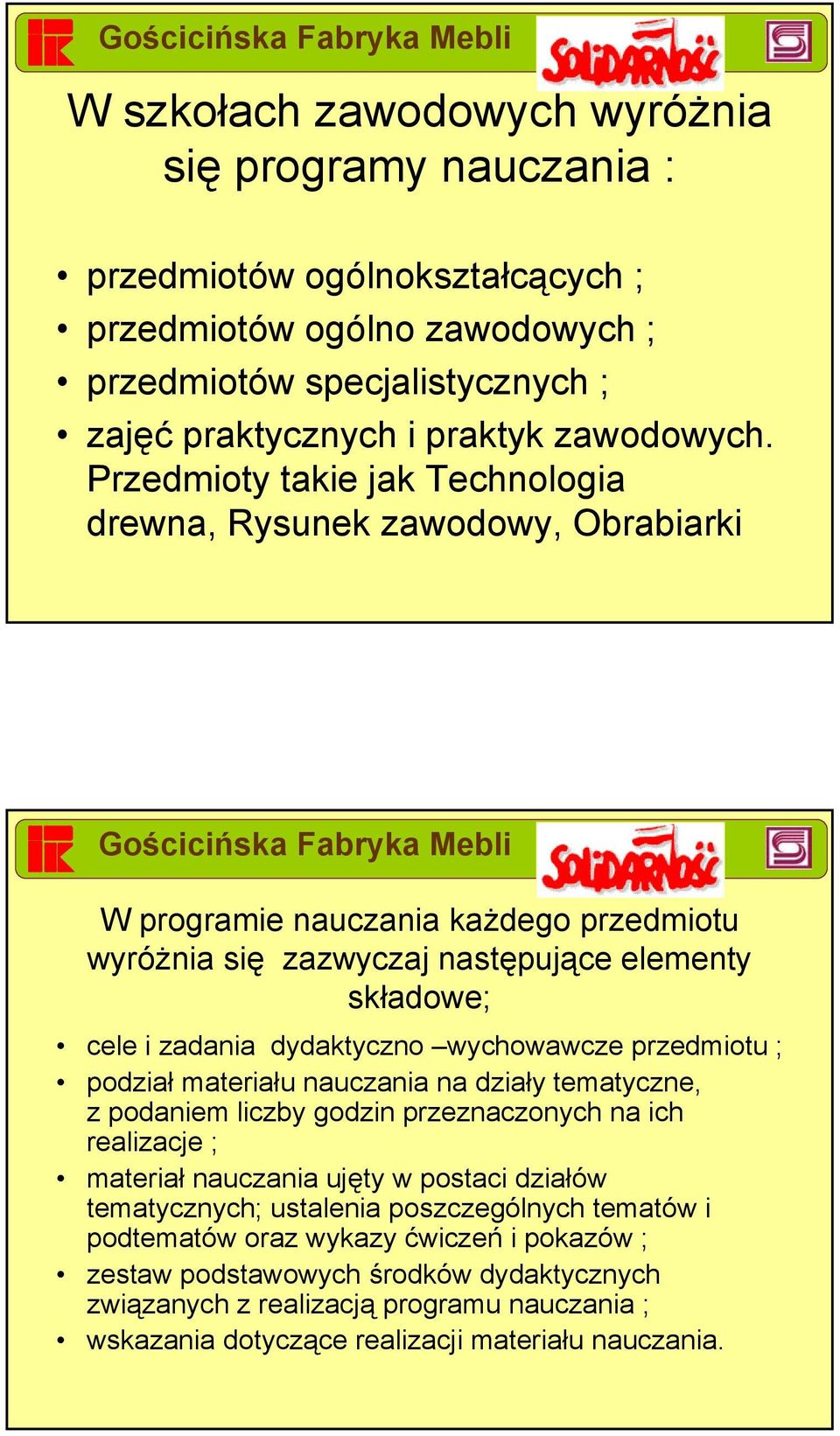 wychowawcze przedmiotu ; podział materiału nauczania na działy tematyczne, z podaniem liczby godzin przeznaczonych na ich realizacje ; materiał nauczania ujęty w postaci działów tematycznych;