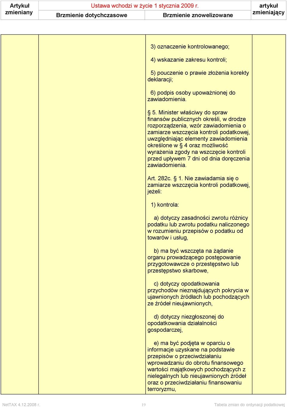 Minister właściwy do spraw finansów publicznych określi, w drodze rozporządzenia, wzór zawiadomienia o zamiarze wszczęcia kontroli podatkowej, uwzględniając elementy zawiadomienia określone w 4 oraz