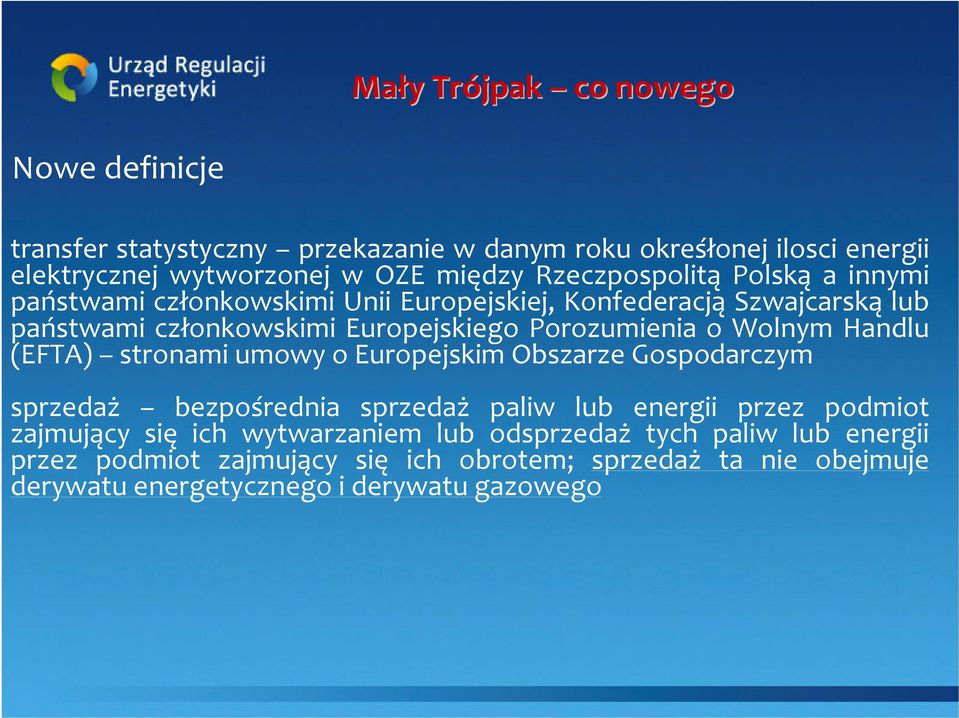 Wolnym Handlu (EFTA) stronami umowy o Europejskim Obszarze Gospodarczym sprzedaż bezpośrednia sprzedaż paliw lub energii przez podmiot zajmujący się ich