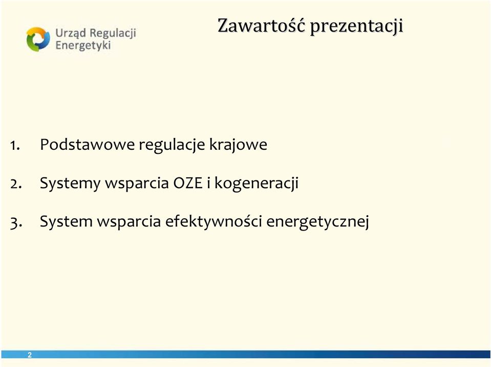 Systemy wsparcia OZE i kogeneracji