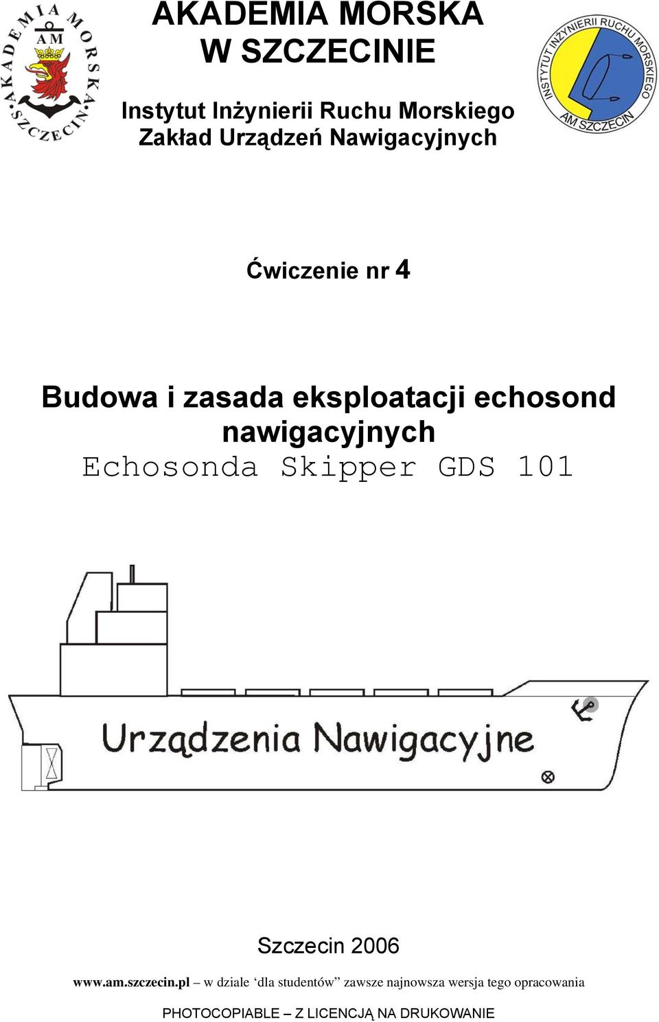 Echosonda Skipper GDS 101 Szczecin 2006 www.am.szczecin.