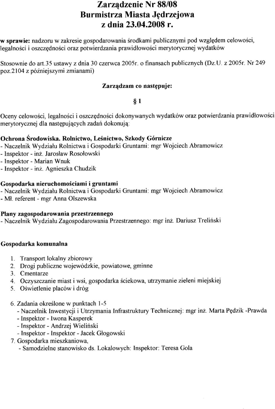 35 ustawy z dnia 30 czerwca 2005r. o finansach publicznych @zu. z2005r.nr 249 poz.
