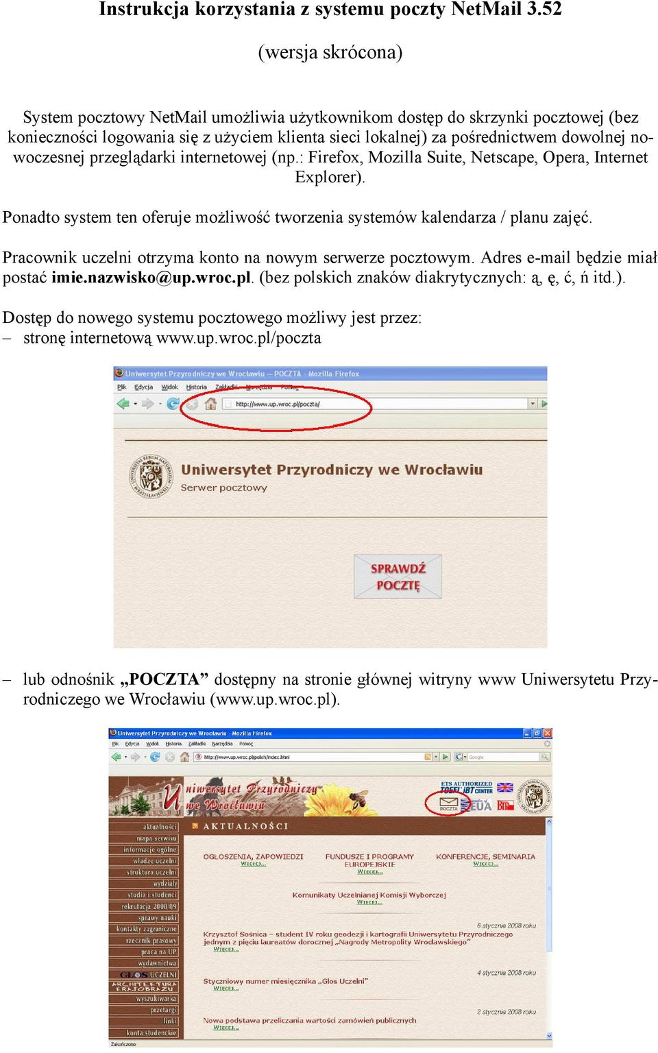 Instrukcja korzystania z systemu poczty NetMail (wersja skrócona) - PDF  Free Download