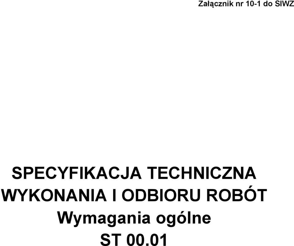 WYKONANIA I
