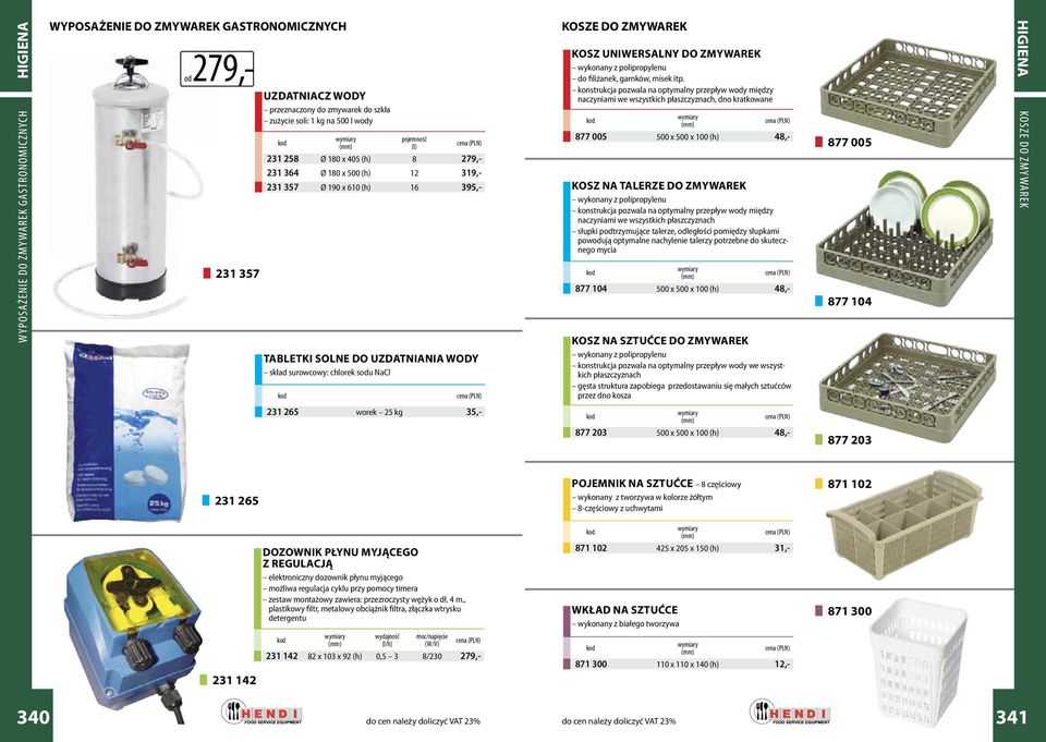 ZMYWAREK wykonany z polipropylenu do filiżanek, garnków, misek itp.