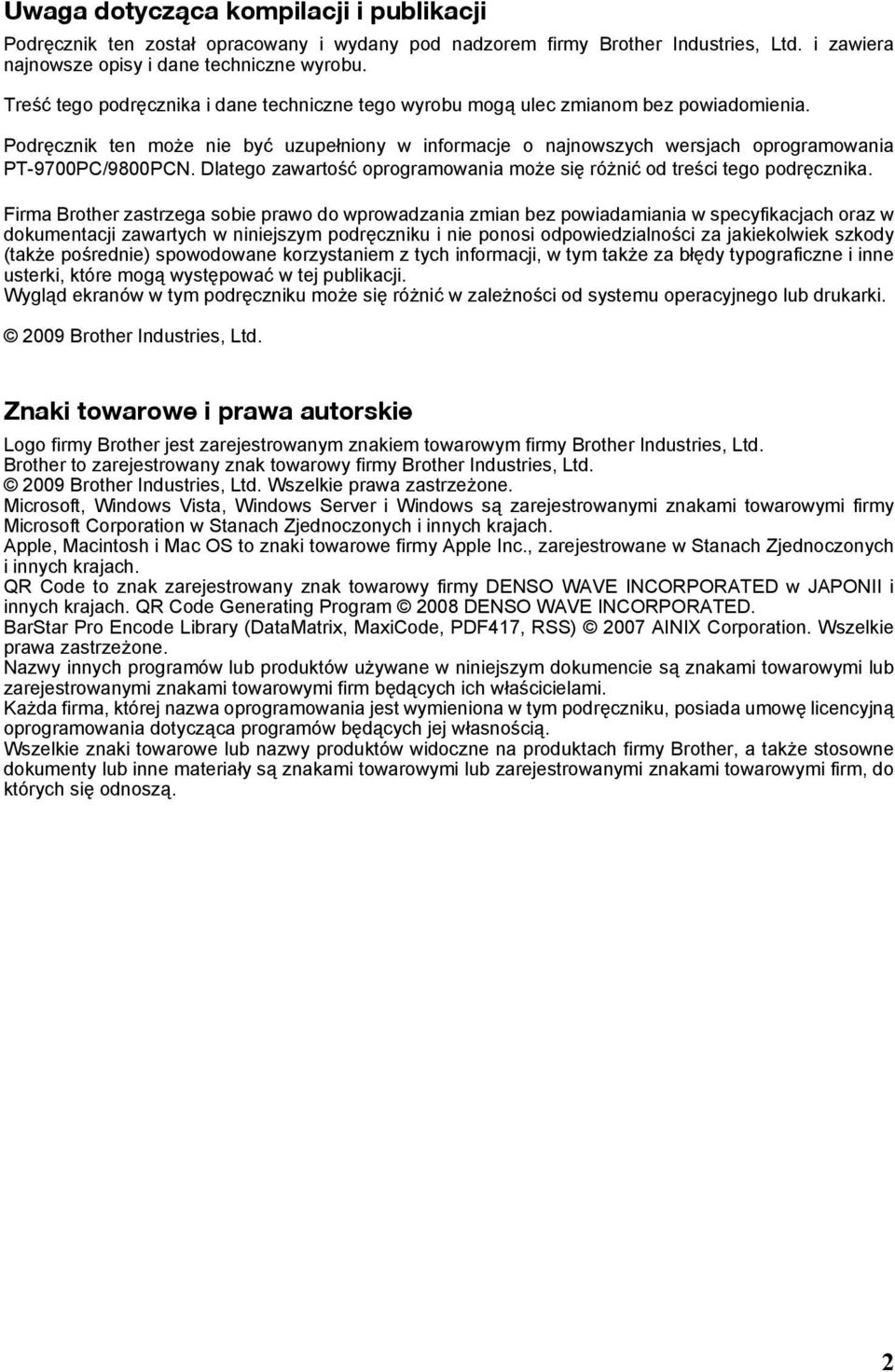 Dlatego zawartość oprogramowania może się różnić od treści tego podręcznika.