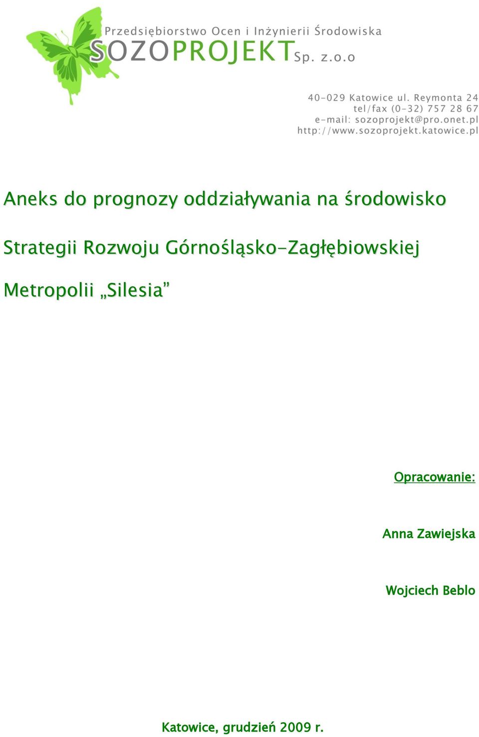 Strategii Rozwoju Górnośląsko-Zagłębiowskiej