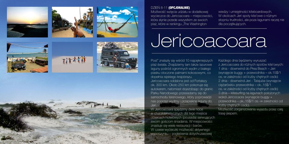 Jericoacoara Post znalazły się wśród 10 najpiękniejszych plaż świata.