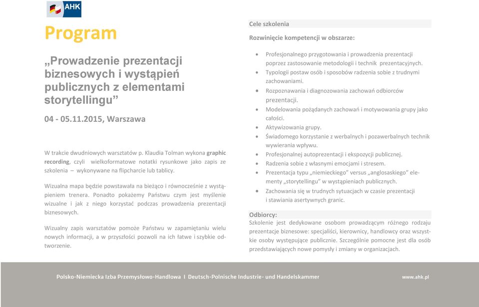 Wizualna mapa będzie powstawała na bieżąco i równocześnie z wystąpieniem trenera.