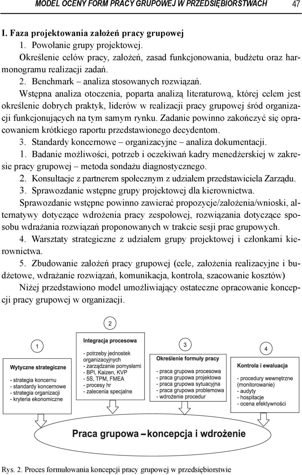 Wstępna analiza otoczenia, poparta analizą literaturową, której celem jest określenie dobrych praktyk, liderów w realizacji pracy grupowej śród organizacji funkcjonujących na tym samym rynku.