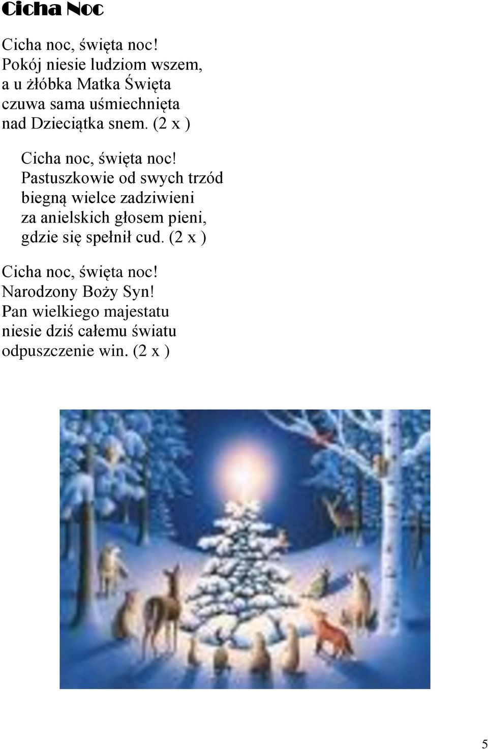 (2 x ) Cicha noc, święta noc!