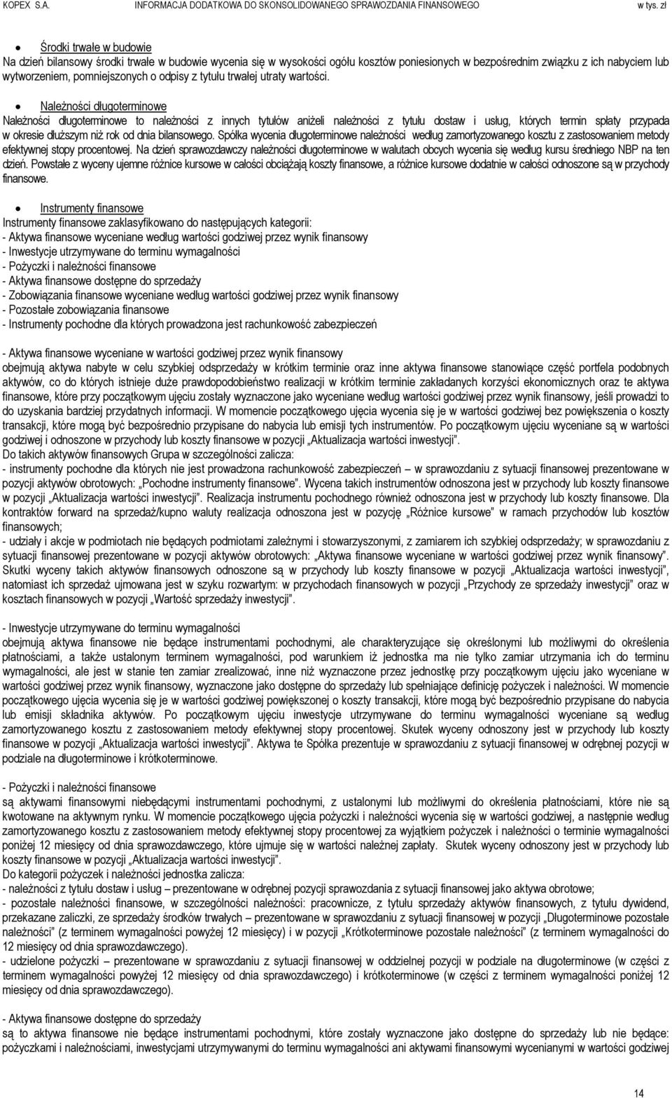 odpisy z tytułu trwałej utraty wartości.